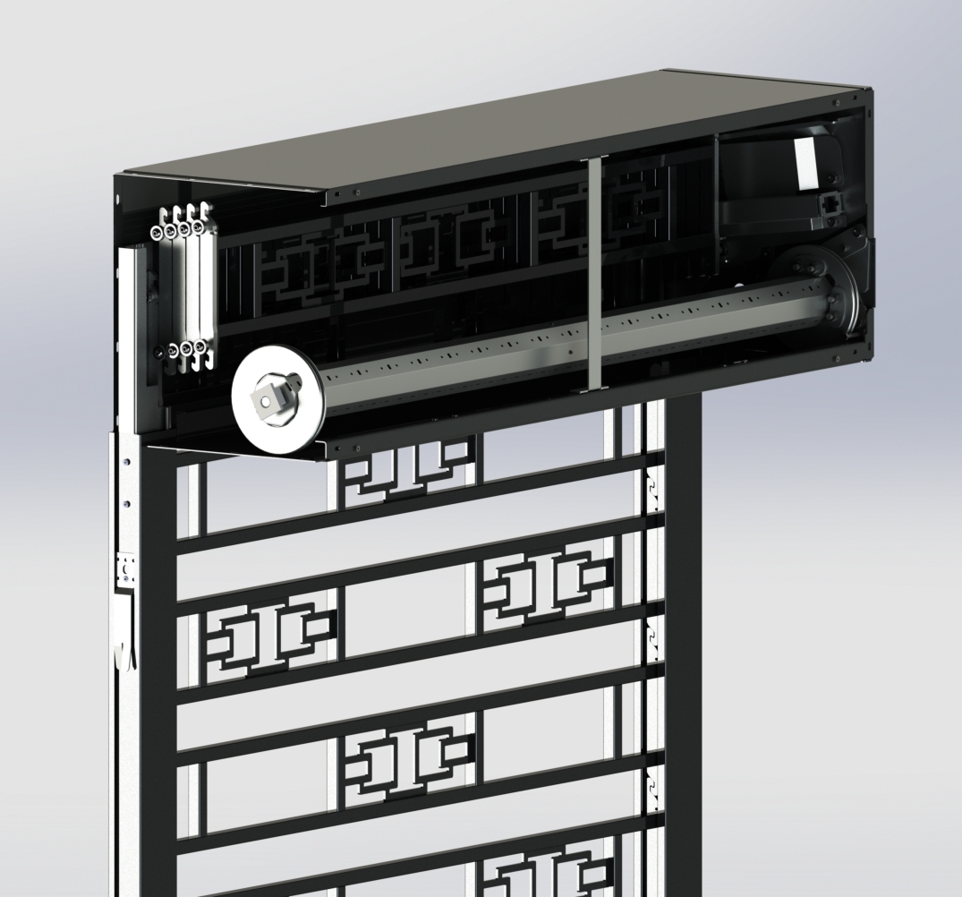 Predisposizione K-Lock solo grata e cassonetto con ispezione interna all'abitazione per moduli passo 210 mm - Altezza massima 2400 mm