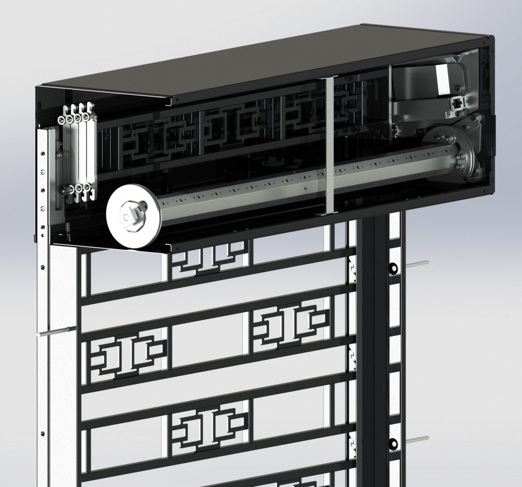 Predisposizione K-Lock solo grata e cassonetto blindato con ispezione interna all'abitazione per moduli passo 210 mm - Altezza massima 2400 mm